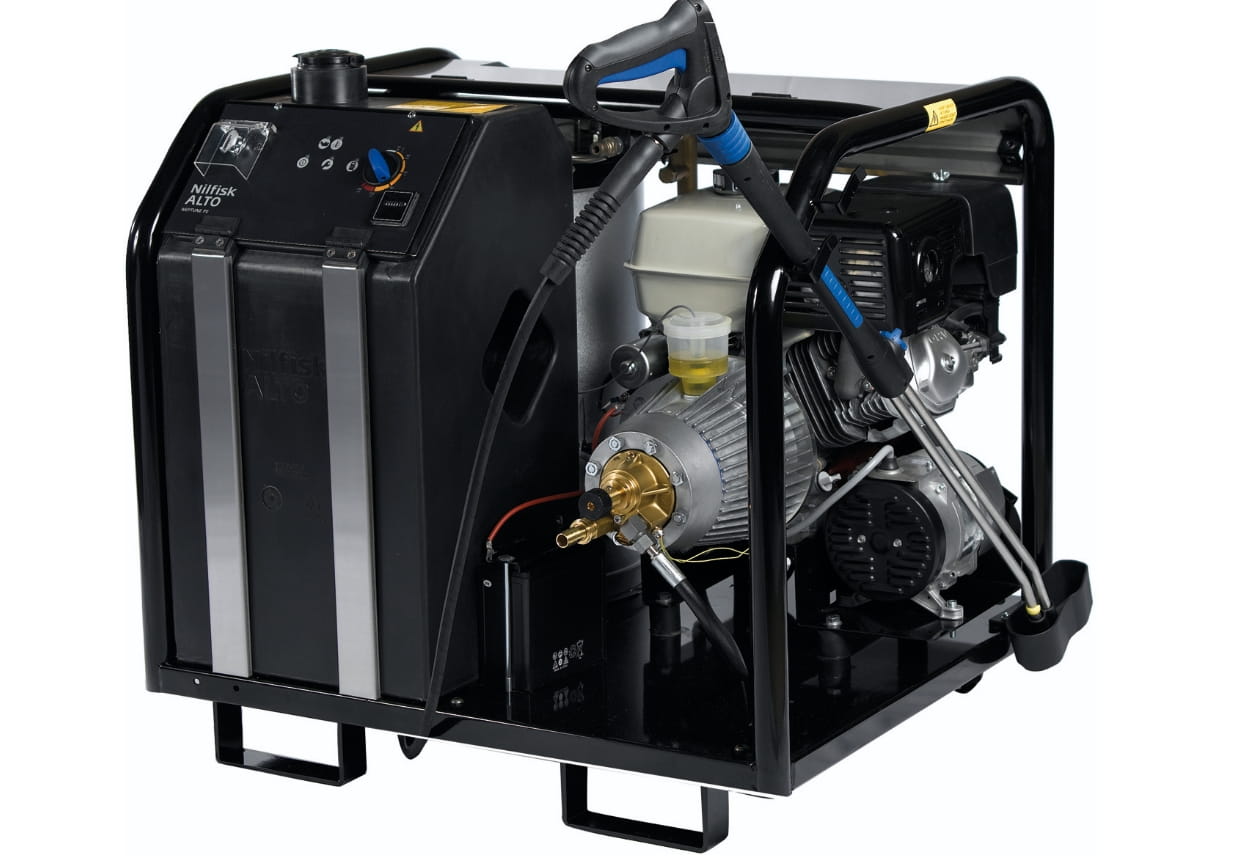 Nilfisk MH 7P-220/1120 PE Heißwasser Hochdruckreiniger mit Honda-Benzinmotor, 200 bar, 1200 l/h