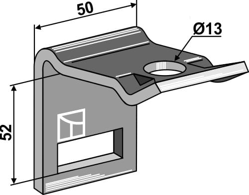 BL28600 Halter für Zinken 32x12