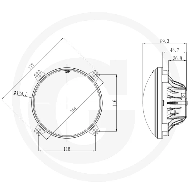 LED headlights - suitable for Deutz-Fahr