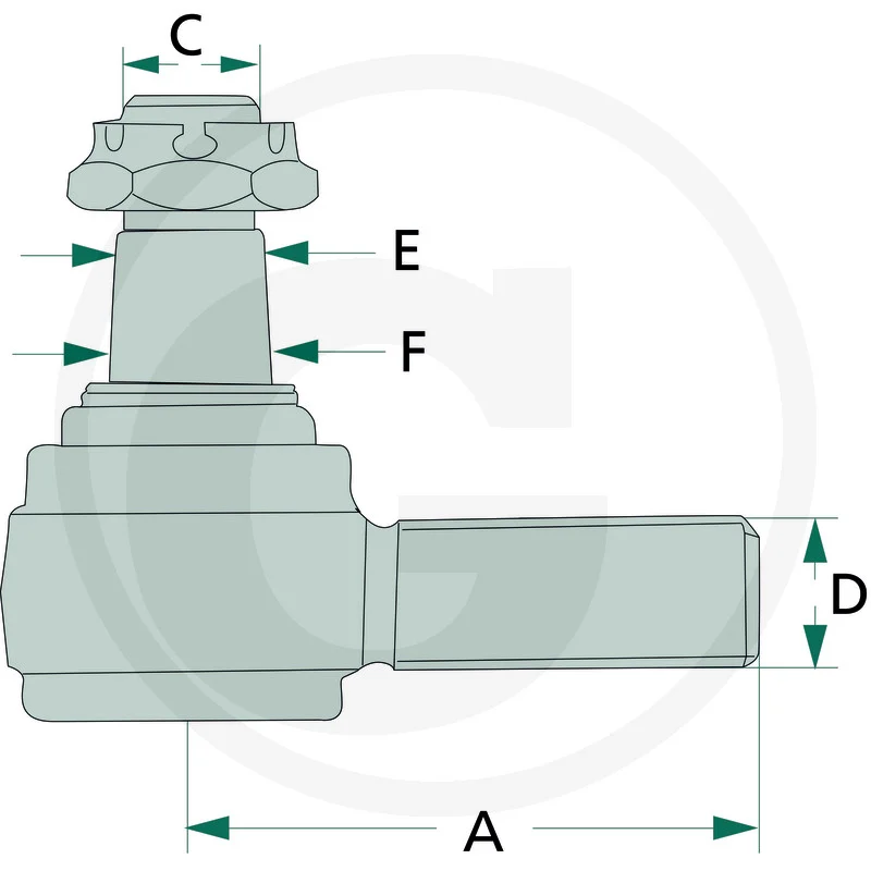 Kugelgelenk - passend zu Schäffer 332, 336S, 338, 345S, 3026, 3036S, 3038, 3045, 3046