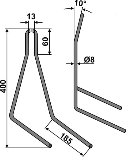 BL29179 Striegelzinken - passend zu Rabe 9006.39.16