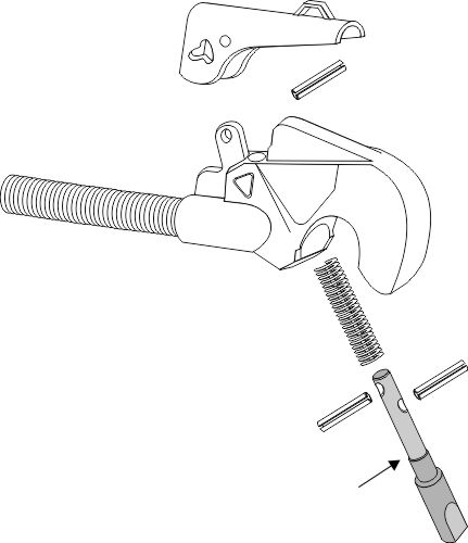 Sicherungsbolzen für Oberlenker-Fanghaken Kat. IV
