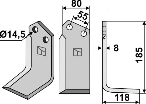 BL6251 Fräsmesser SIM-02R