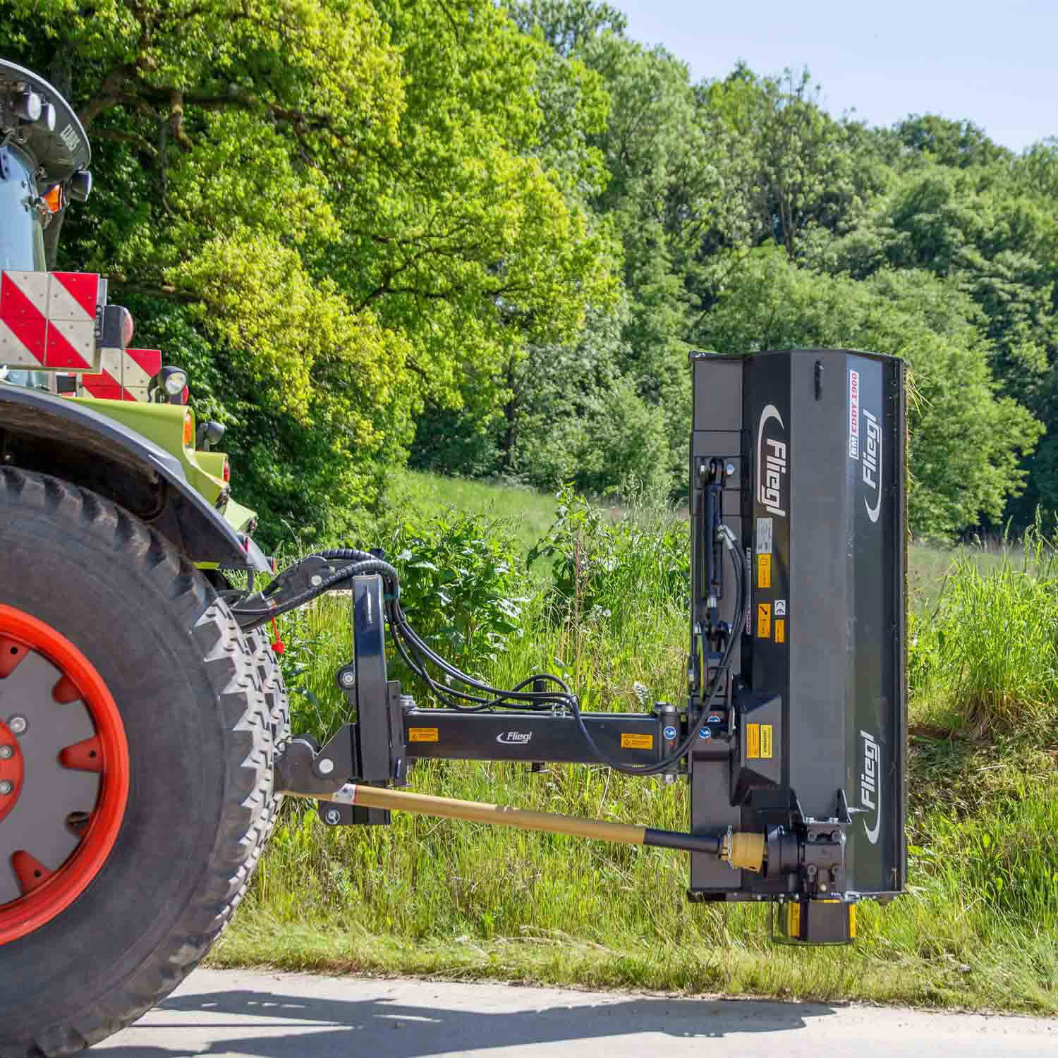 Fliegl Böschungsmulcher 1900 mm – Hydraulischer Mulcher mit Schwenkarm, Kat. 2, 540 U/min
