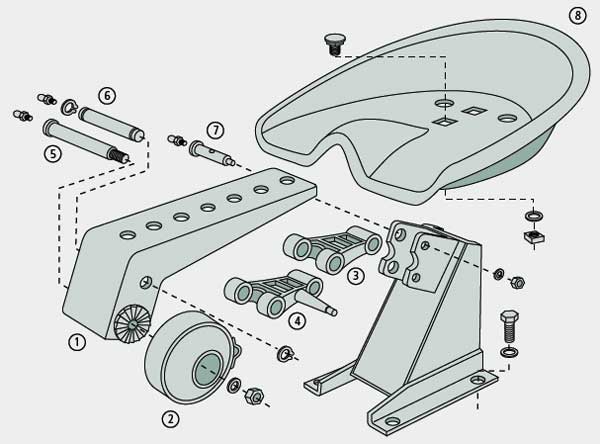 BL25419 Gummidrehfeder - passend zu Porsche AP / Standard / Super