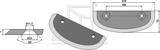BL29660 Futtermischwagenmesser