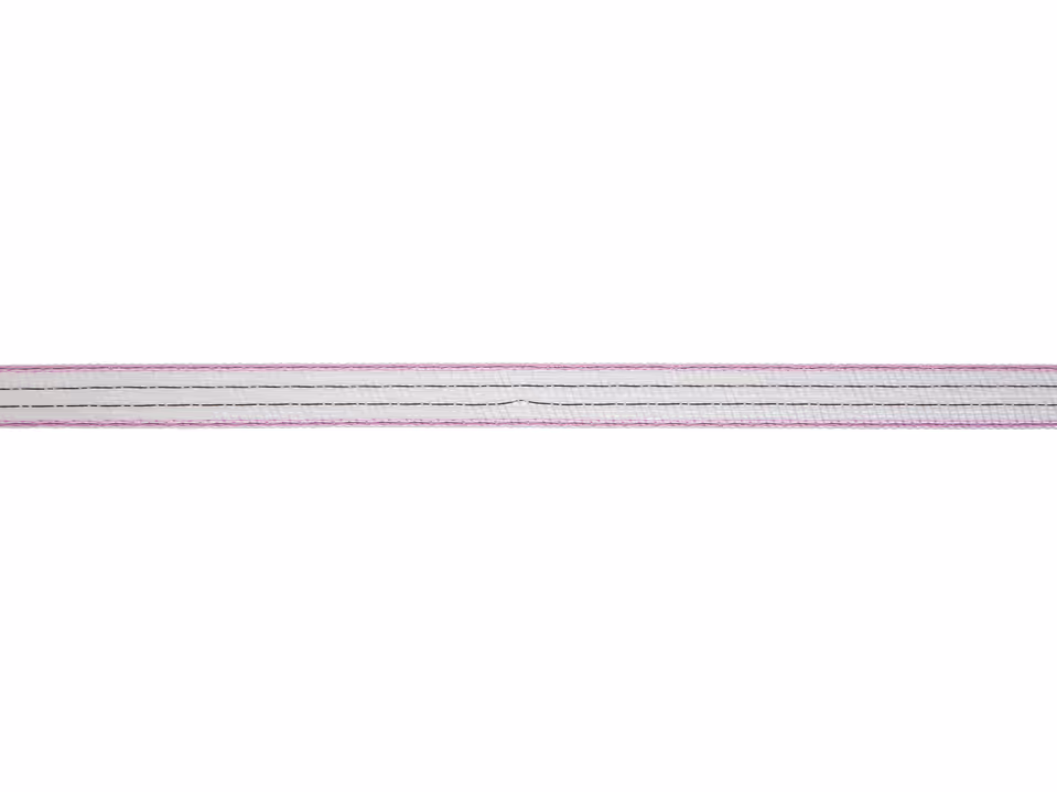 Band TopLine, 200m, 20mm, weiß/pink, 6x0,25mm TRICOND