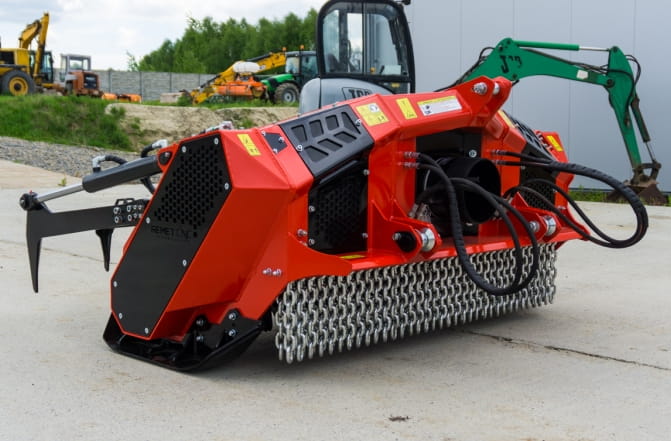 Remet CNC Forestry Mulcher F4-175 – Professional Mulcher 1750 mm | Forestry & Land Reclamation