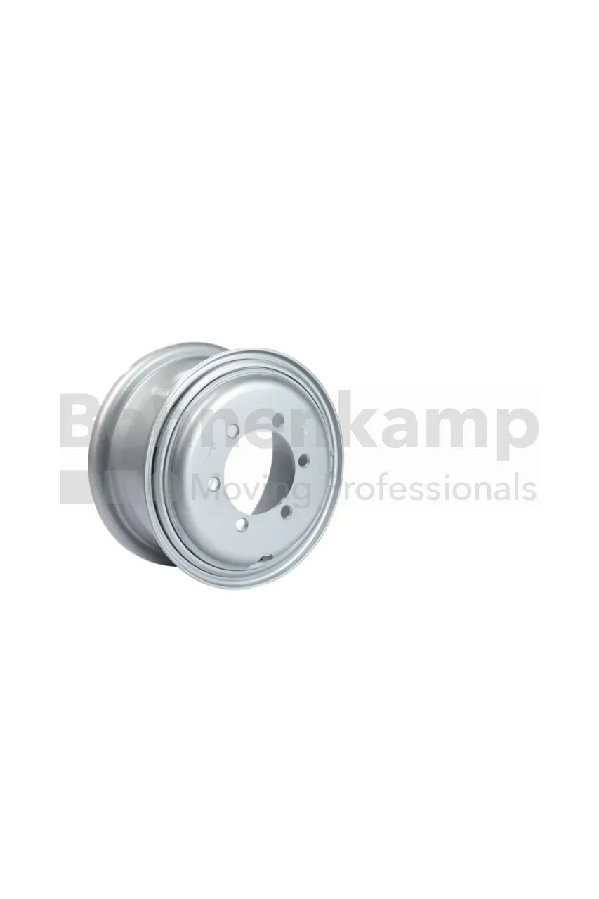 Komplettrad BKT 8.15 - 15 BKT PL 801 2300 KG - 25 KM/H, TT, 6/161/205, B2, ET +124 6.5 - 15, RAL9006 SILBER, AUßENRAD