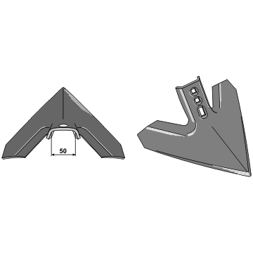 BL2336 Gänsefußschar 101.350-45-75