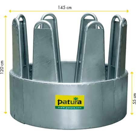 Patura Rundraufe für Pferde - 8 Fressplätze