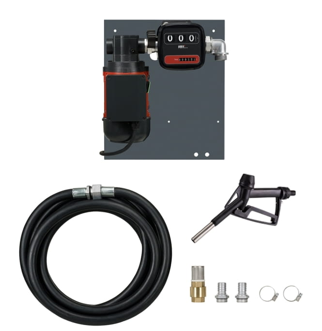 Pressol Industrie Flügelzellenpumpen Set FZP 65 l/min 230V | Profi Dieselpumpe mit Zähler