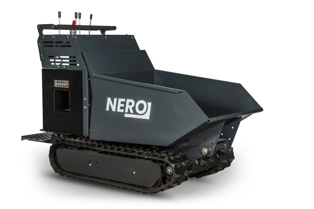 Dumper chenillé Nero 500 kg – Dumper professionnel hydrostatique avec moteur de 9 ch