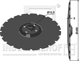 BL30066 Gezahnte Scheibe Ø450 x 5