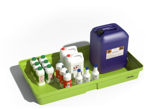 EMP Auffangwanne - ergonomisch geformt | Farbe: grün, ohne Gitterrost (100 L)