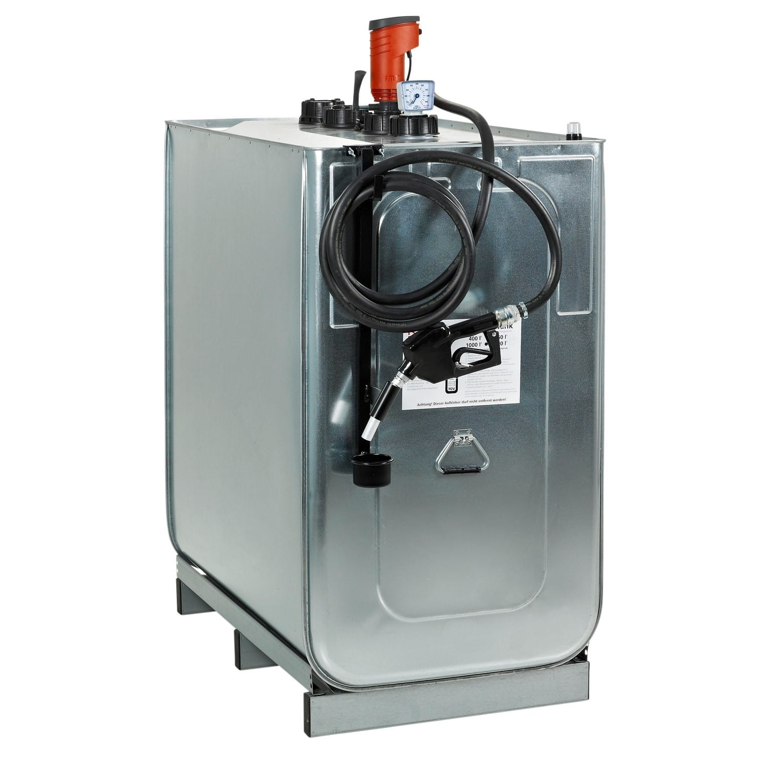 Pressol Tank 1000 Liter FZP 48 l/min 230V CH-Zulassung mit Digitalzähler – Diesel Tankanlage Komplett