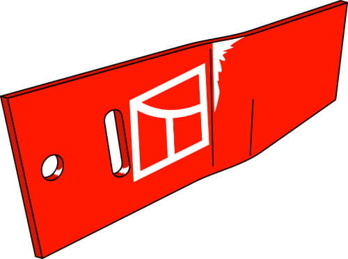 BLET34722 Streichblech Verlängerung links - passend zu Kuhn 648103