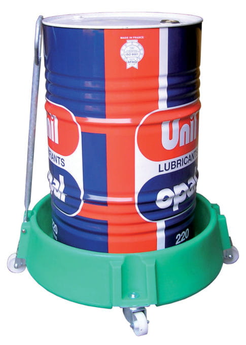 EMP barrel trolley for 1 barrel - with drawbar