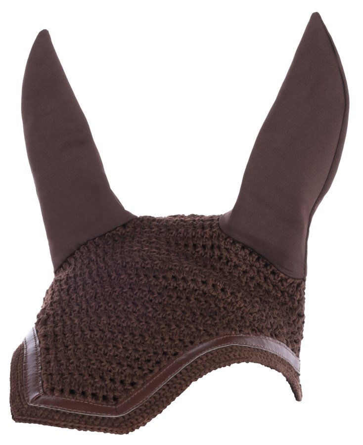 Fliegenhaube Linea | mit Leder-Applikation