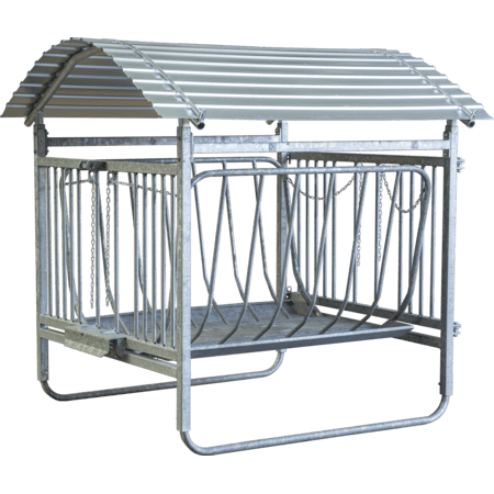 BLP373513 Patura Viereckraufe Schafe / Ziegen - mit Dach