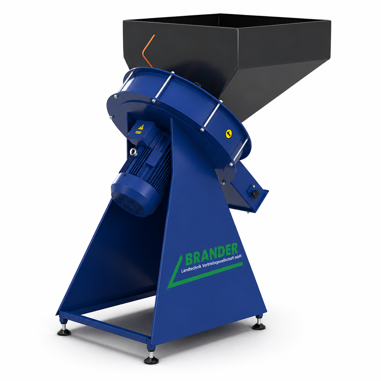 Broyeur à marteaux à alimentation par gravité · 4 kW / 400 V · Mécanisme de broyage haute performance pour les céréales et le bois