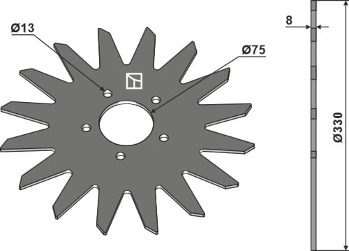 Caisse à frire Ø330 - Strip-Till