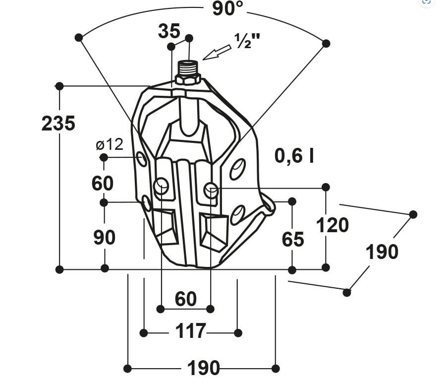 Suevia Tränkebecken Mod. 370-MS½" Suevia Tränkebecken Mod. 370-MS½"