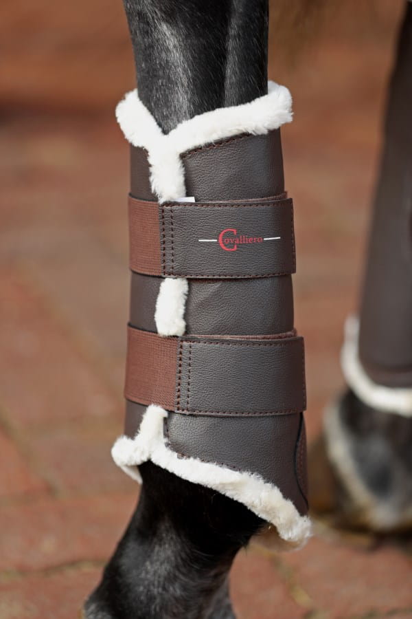 2x Kerbl Dressage Boots Fleece - Protection for horse legs and tendons
