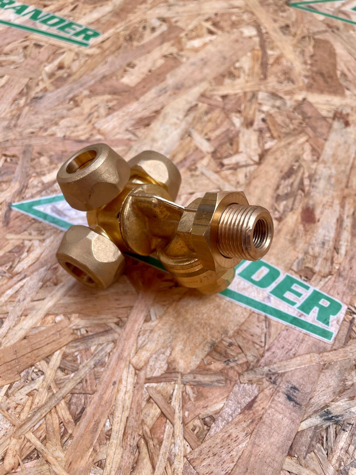 Braglia Düsenhalter 3-Wege 3/8" Außengewinde - M84230005