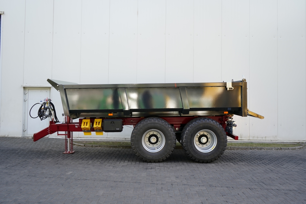 Dump trailer, Dump bed, Dual axle, Metallischer Körper, Anhänger-Chassis