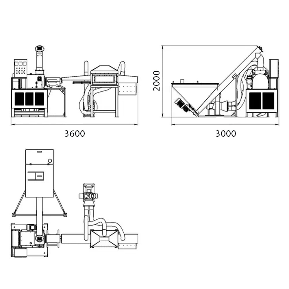 Briquette production line up to 500 kg/h – High-calorie biomass briquettes without binders