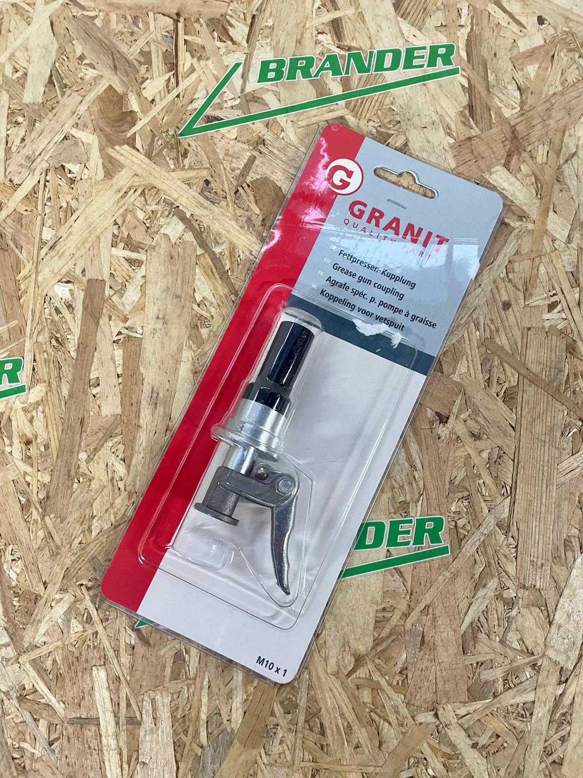 GRANIT Fettpressen Kupplung M10 - lang M10 x 1