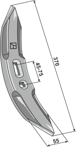 BL28757 Grubberschar 370mm - passend zu Amazone Centaur - HC119 / 78706176