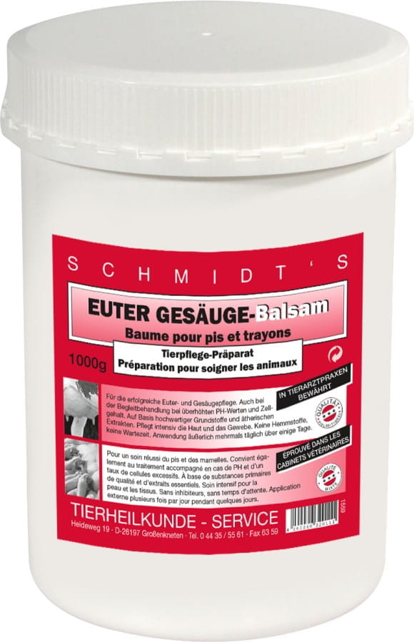 Schmidt`s Euter- und Gesäugebalsam - 1kg