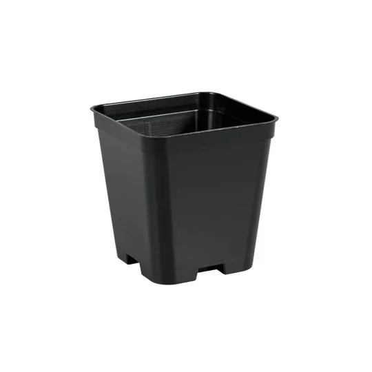 600x Quadratischer Baumschul-Topf 7x7x8 cm Spritzguss 0,35L – wiederverwendbarer Pflanztopf für Jungpflanzen, Gemüse & Kräuter