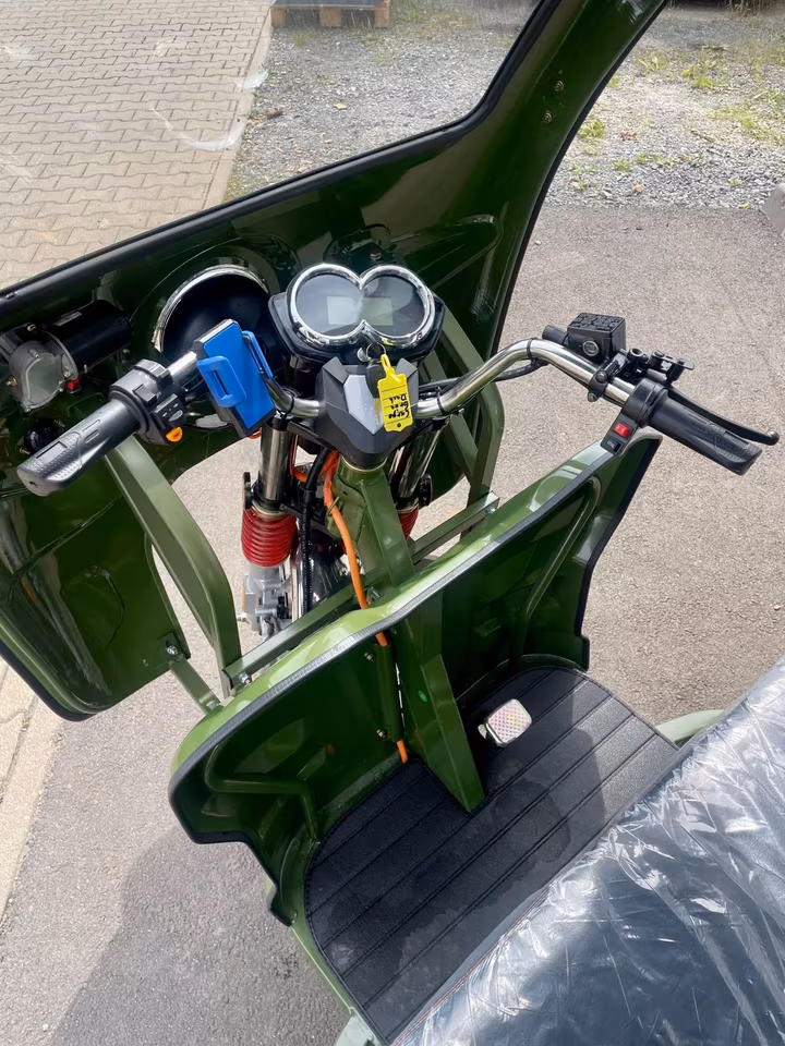 Cargo Runner BIG avec toit – Transporteur électrique 2200 W | 42 km/h | Grand plateau et batterie 80 Ah