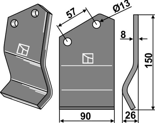 BL27803 Rotorzinken - passend zu Rotadairon 450.1005