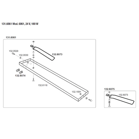 Patura auxiliary heater - for model 6061