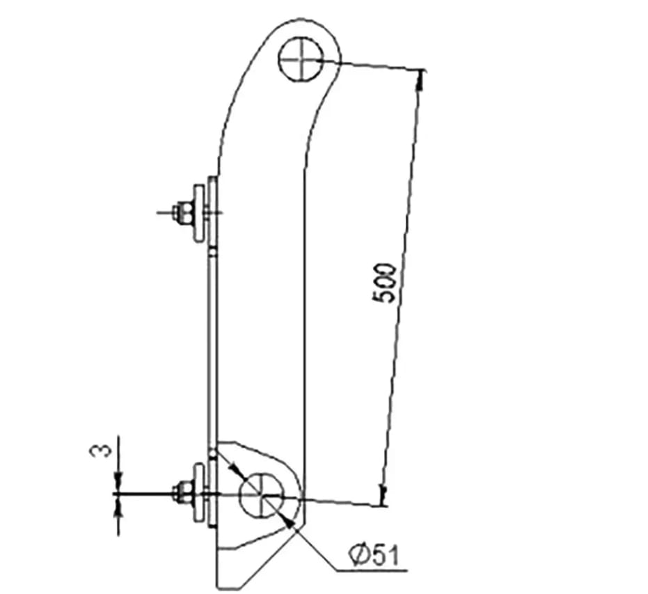 Plaque de montage Düvelsdorf D-Lock pour chargeuses sur pneus Schaeff SKL 833 – 871