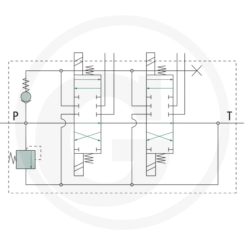E-Ventil 24V 2x DW (A-B geschlossen)