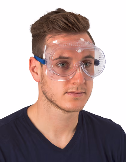 Vollsichtschutzbrille, direkt belüftet, EN 166 Klasse B