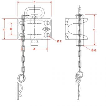 Walterscheid Flanschkupplung 25.000kg - HD140x80/35x170mm