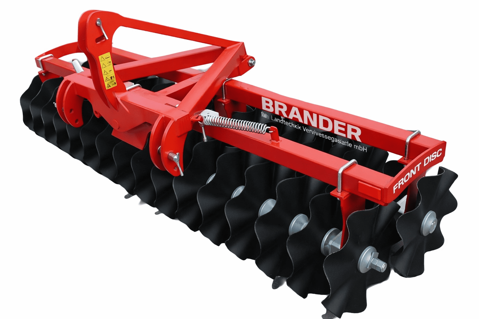 Front Scheibenegge 3,0 m – 2-reihig, Ø 520 mm, 32 Scheiben, mit Lenkbock