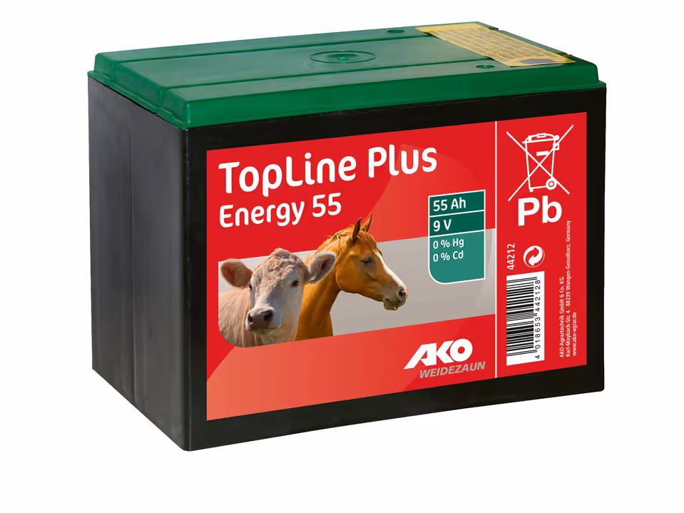 AKO Batterie 9 V, 55 Ah TopLine Plus Energy 55