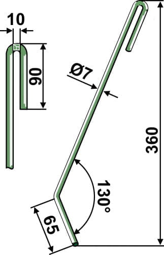 BL29053 Striegelzinken R - passend zu Amazone 3755300