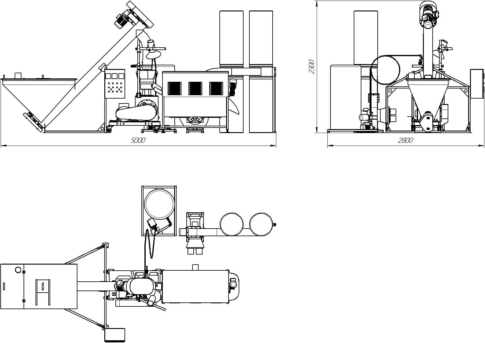 Pelletieranlage Kombi 350 kg/h | Professionelle Pellet- & Futterproduktion | 13,74 kW