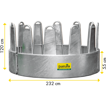 Patura Rundraufe für Pferde - 12 Fressplätze