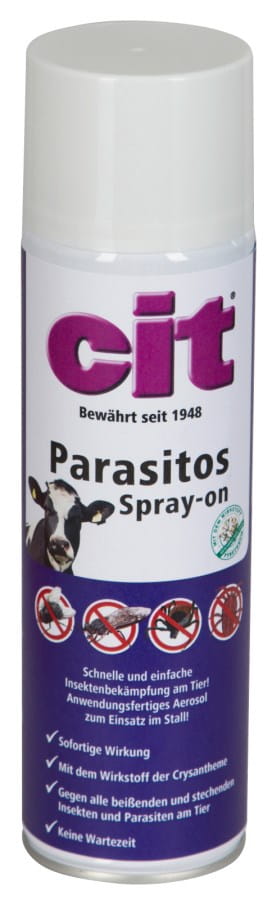 Cit Parasitos Spray-on 500ml – Insektenspray für Rinder & Nutztiere mit Sofortwirkung