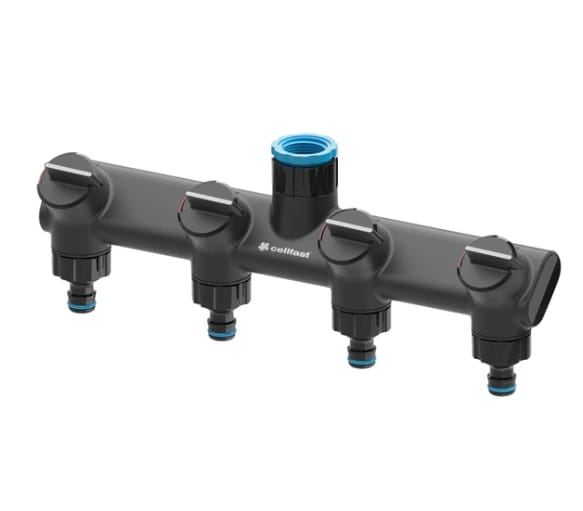 Verteiler, Wasserverteiler, 3/4 Zoll, Gartenanschluss, Anschlussverteiler