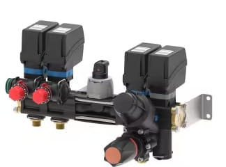 ARAG Proportional-Regelarmatur Serie 881 elektrisch, 2 Wege, Durchflussmesser Wolf